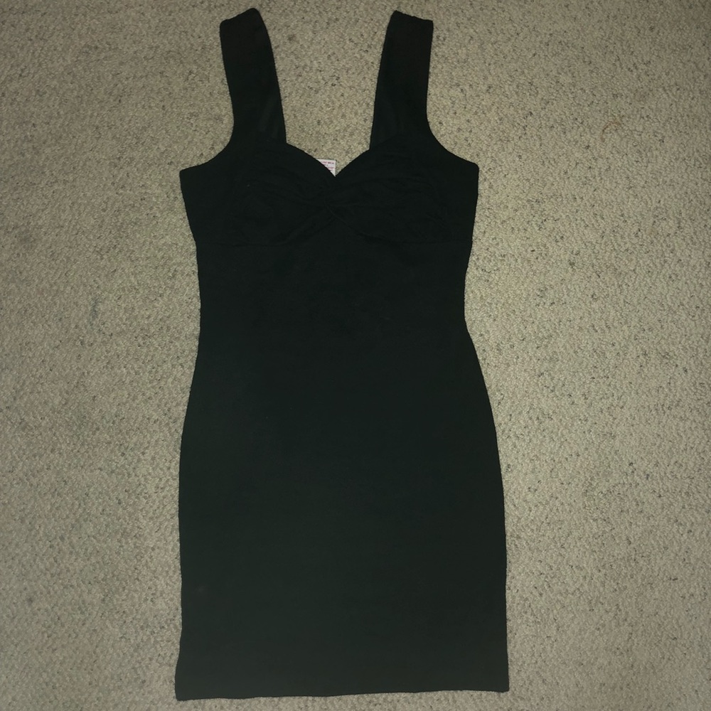 Black mini dress